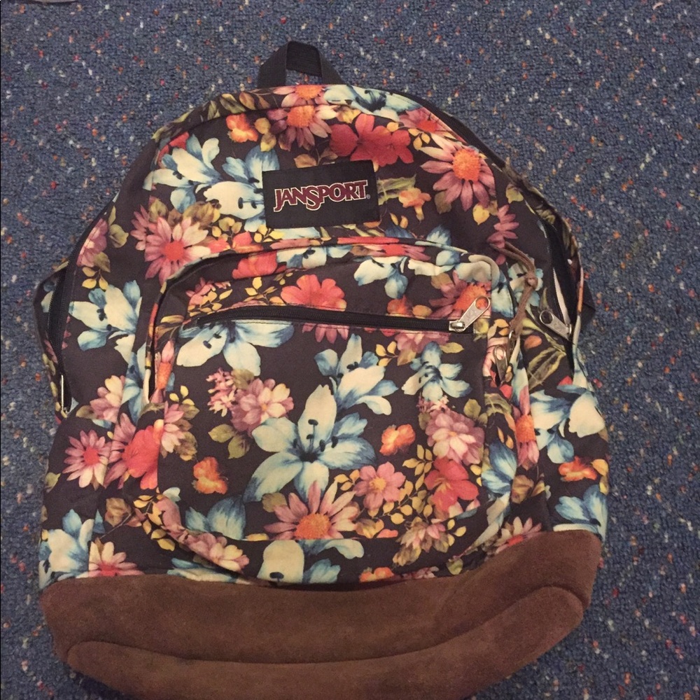 Unique flower print XL Jansport